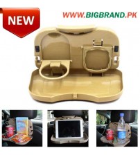 Portable Travel Car Drinks Holder and Car Food Tray